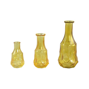 Glasvase - Losana 9.0 x 9.0 x 21.0 cm Gelb von PTMD - Esszett Luxury | Stilvolles Wohnen mit Charakter