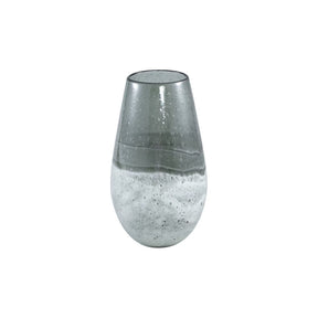 Glasvase - Mist Grey Hoch (16 x 28 cm) von PTMD - Esszett Luxury | Stilvolles Wohnen mit Charakter