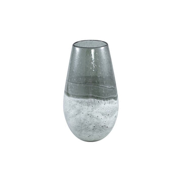 Glasvase - Mist Grey Hoch (16 x 28 cm) von PTMD - Esszett Luxury | Stilvolles Wohnen mit Charakter