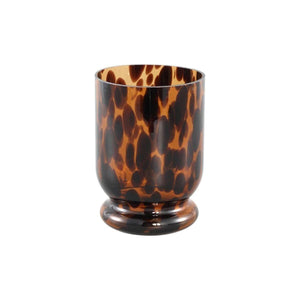 Glasvase - Rikkie Brown M (Ø 14 x 21 cm) von PTMD - Esszett Luxury | Stilvolles Wohnen mit Charakter