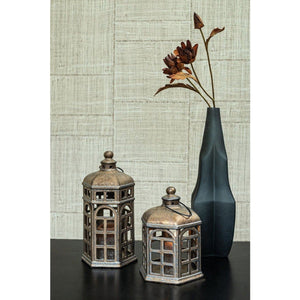 Glasvase - Robbin Grey glass vase angualr winged L (Ø 13.5 x 47.5 cm) von PTMD - Esszett Luxury | Stilvolles Wohnen mit Charakter