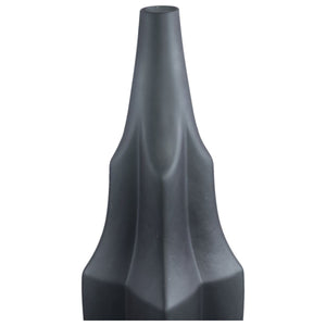 Glasvase - Robbin Grey glass vase angualr winged L (Ø 13.5 x 47.5 cm) von PTMD - Esszett Luxury | Stilvolles Wohnen mit Charakter