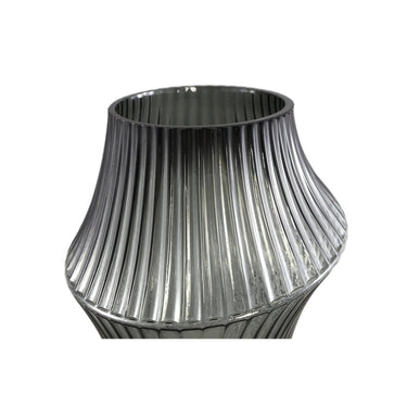Glasvase - Yulaa Grey 23.5 x 23.5 x 30.0 cm von PTMD - Esszett Luxury | Stilvolles Wohnen mit Charakter
