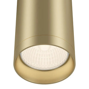 Deckenleuchte – Mattgoldenes Aluminium, 1× GU10 Fassung, 10 W Leistung, 13 cm Höhe - Focus | Maytoni