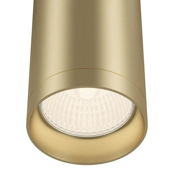Deckenleuchte – Mattgoldenes Aluminium, 1× GU10 Fassung, 10 W Leistung, 13 cm Höhe - Focus | Maytoni