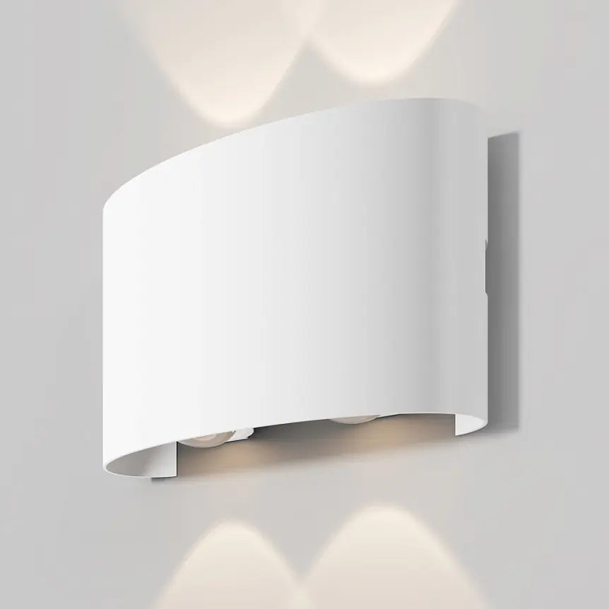 Facade Lighting White Metal Up-Down LED Light – Strato | Maytoni