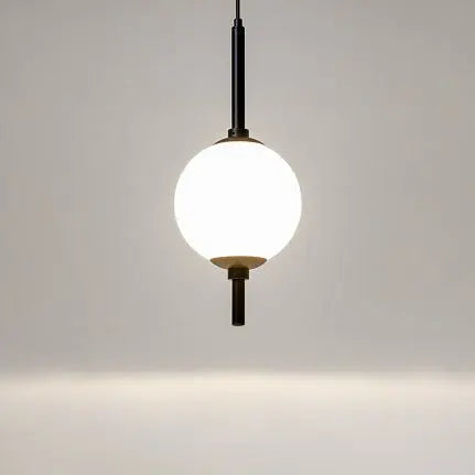Pendant Light Black Metal Frame with White Glass Shade – The Sixth Sense Z020PL-L6B3K | Maytoni