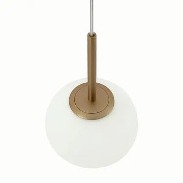 Pendant Lamp Modern Gold Metal Matt White Glass LED 40W – Basic Form | Maytoni