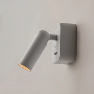 Wandleuchte – Weißes Metall und Aluminium, 3 W Leistung, Rechteckige Basis, 8,5 cm Höhe - Mirax | Maytoni