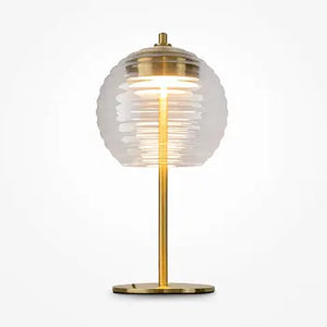 Tischleuchte – Messingfarbenes Metall, Warmweiß, Ø200 mm, Integrierte LED - Mystic | Maytoni