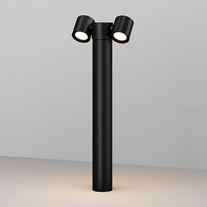 Landschaftsleuchte – Schwarzes Finish, Aluminium Gehäuse, Zweiflammiges Design, Höhe 55 cm - Wall Street | Maytoni