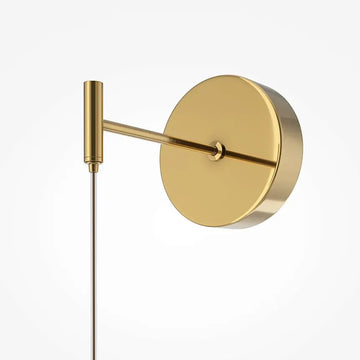 Gold Wall Sconce, Metal Frame, Dome Shade, 10W LED 3000K – Golden Cage | Maytoni