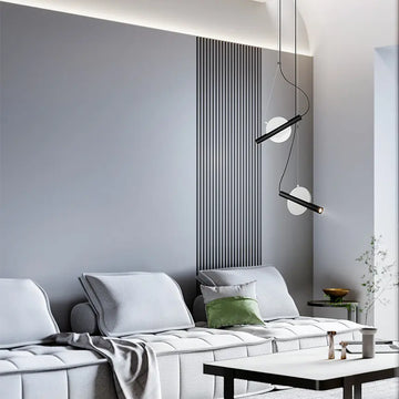 Pendelleuchte – Weißes Metall, LED integriert, Höhe 41 cm - Enigma | Maytoni