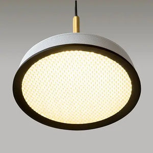 Pendant light White & gold ring-shaped aluminium housing Integrated LED & Modern Design – El | Maytoni