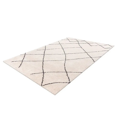 Teppich – Hochflor Design, Rautenmuster, Retro Muster, 80 x 150 cm - Orlando 525 | Kayoom
