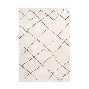 Carpet High Pile Retro Diamond Pattern Polyester Mix with Cotton Backing – Orlando 525 | Kayoom