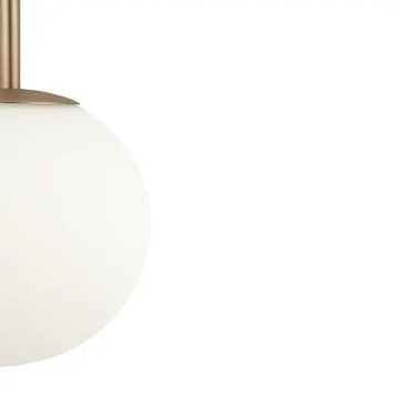 Pendant Lamp Modern Gold Metal Matt White Glass LED 40W – Basic Form | Maytoni