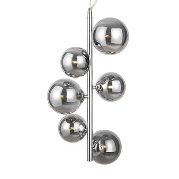 Pendant Lamp Chrome Metal Frame & Smoked Glass – MOD545PL-06CH | Maytoni