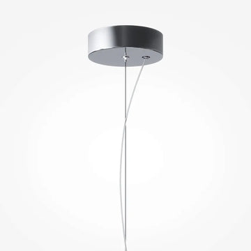Pendant Lamp Chromed Metal Base Iridescent Glass & Integrated LED – Bruma | Maytoni