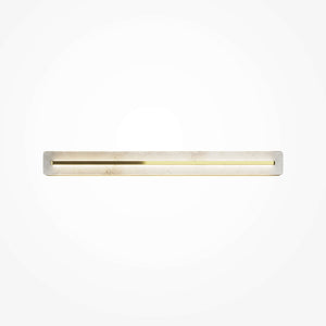 Wall light brass, satin finish, alabaster – Albatre