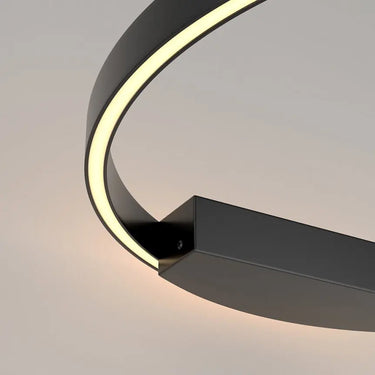 Wall lamp with black aluminum ring and white silicone diffuser – Rim | Maytoni