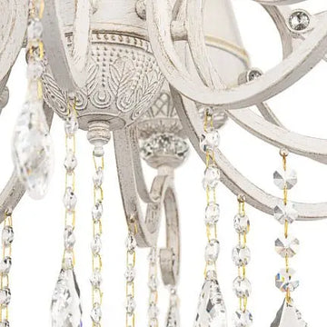 Chandelier with Metal, Organza Crystal Pendants & 8 E14 Sockets – Grace | Maytoni