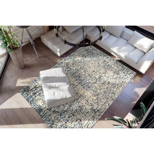 Teppich – Blau Beige, Antik-Look, Kurzflor, 170 cm - Puerto 125 | Kayoom