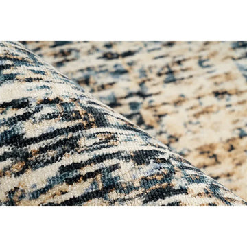 Teppich – Blau Beige, Antik-Look, Kurzflor, 170 cm - Puerto 125 | Kayoom