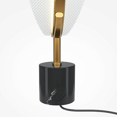 Tischleuchte Messingfassung, transparenter Acryl - Diffusor & integriertes LED – Breeze | Maytoni - Esszett Luxury | Stilvolles Wohnen mit Charakter