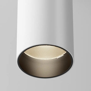 Deckenleuchte – Weißes Aluminium, 12 W LED, Warmweiß, 12.5 cm Höhe - Focus | Maytoni