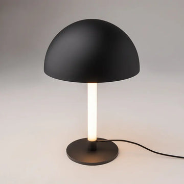 Table Lamp Black Aluminum Half-Shade Integrated LED Arm & Modern Design – Ray | Maytoni