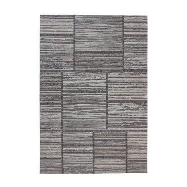 Teppich – Jacquard Gewebe, Blockmuster Design, Melierte Struktur, 160 x 230 cm - Phoenix 310 | Kayoom
