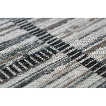 Teppich – Jacquard Gewebe, Blockmuster Design, Melierte Struktur, 120 x 170 cm - Phoenix 310 | Kayoom
