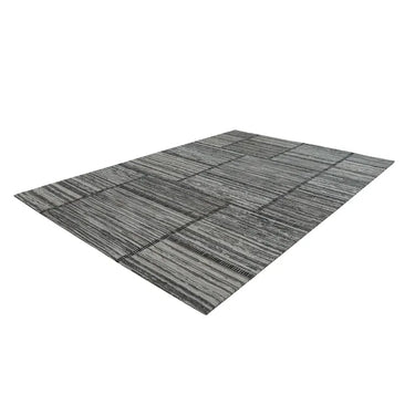 Teppich – Jacquard Gewebe, Blockmuster Design, Melierte Struktur, 80 x 150 cm - Phoenix 310 | Kayoom