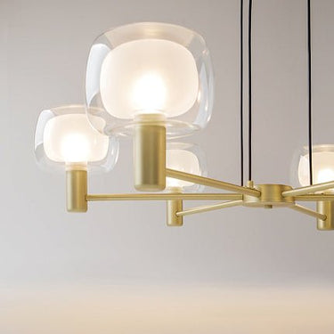 Pendelleuchte Goldrahmen Doppelglas Modernes Design & LED – Vision | Maytoni - Esszett Luxury | Stilvolles Wohnen mit Charakter