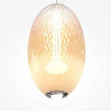 Pendant Light Chromed Metal Base Glass Body with Gradient & Integrated LED – Bruma Series | Maytoni