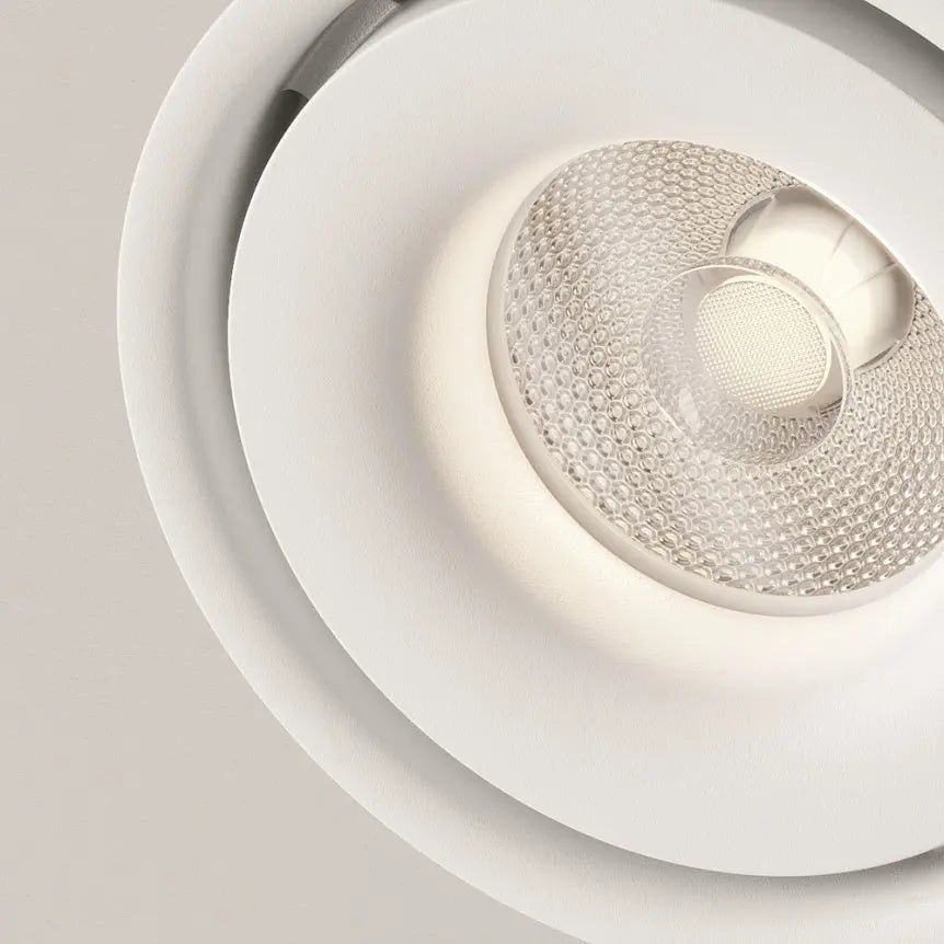 Deckenleuchte – Weißes Finish, Aluminium Gehäuse, Neutralweiß Licht, Ø10 cm - Yin | Maytoni