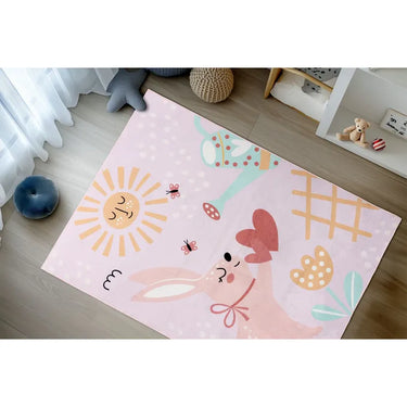 Teppich – Liebevolles Kindermotiv, Behaglicher Komfort, Sanfte Farbwelt, 6 mm - Wonder 131 | Kayoom