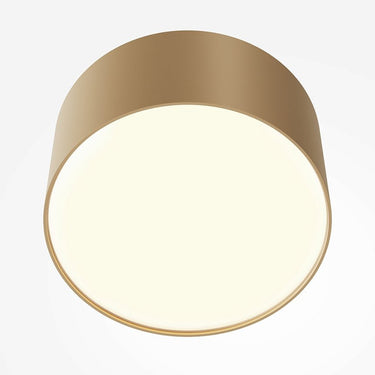 Deckenleuchte aus mattgoldenem Aluminium mit integrierter LED und warmweißem Licht – Zon | Maytoni - Esszett Luxury | Stilvolles Wohnen mit Charakter