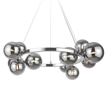 Pendelleuchte mit chromfarbenem Metallrahmen und Rauchglas im modernen Design – Dallas | Maytoni - Esszett Luxury | Stilvolles Wohnen mit Charakter