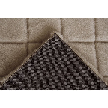 Teppich – Polyester Oberfläche, Geprägtes Muster, Beige Farbe, 80 x 150 cm - Imala 125 | Kayoom