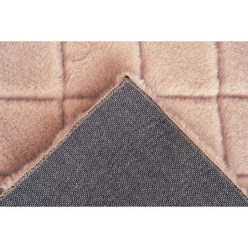 Teppich – Polyester Oberfläche, Geprägtes Muster, Rosa Farbe, 80 x 150 cm - Imala 125 | Kayoom