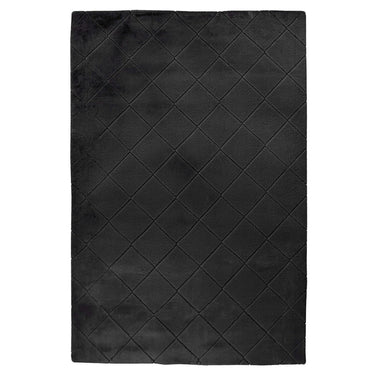 Teppich – Polyester Oberfläche, Geprägtes Muster, Schwarze Farbe, 160 x 230 cm - Imala 125 | Kayoom