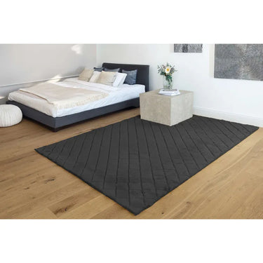 Teppich – Polyester Oberfläche, Geprägtes Muster, Schwarze Farbe, 120 x 160 cm - Imala 125 | Kayoom