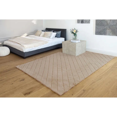 Teppich – Polyester Oberfläche, Geprägtes Muster, Beige Farbe, 160 x 230 cm - Imala 125 | Kayoom