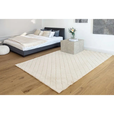 Teppich – Polyester Oberfläche, Geprägtes Muster, Creme Farbe,80 x 150 cm - Imala 125 | Kayoom