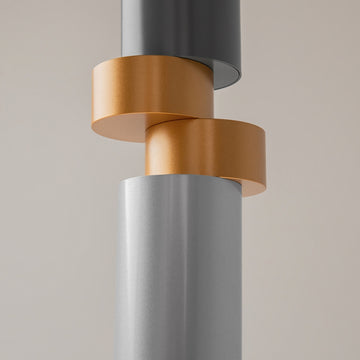 Pendant lamp Chrome metal, frosted glass & LED accent – Palette | Maytoni