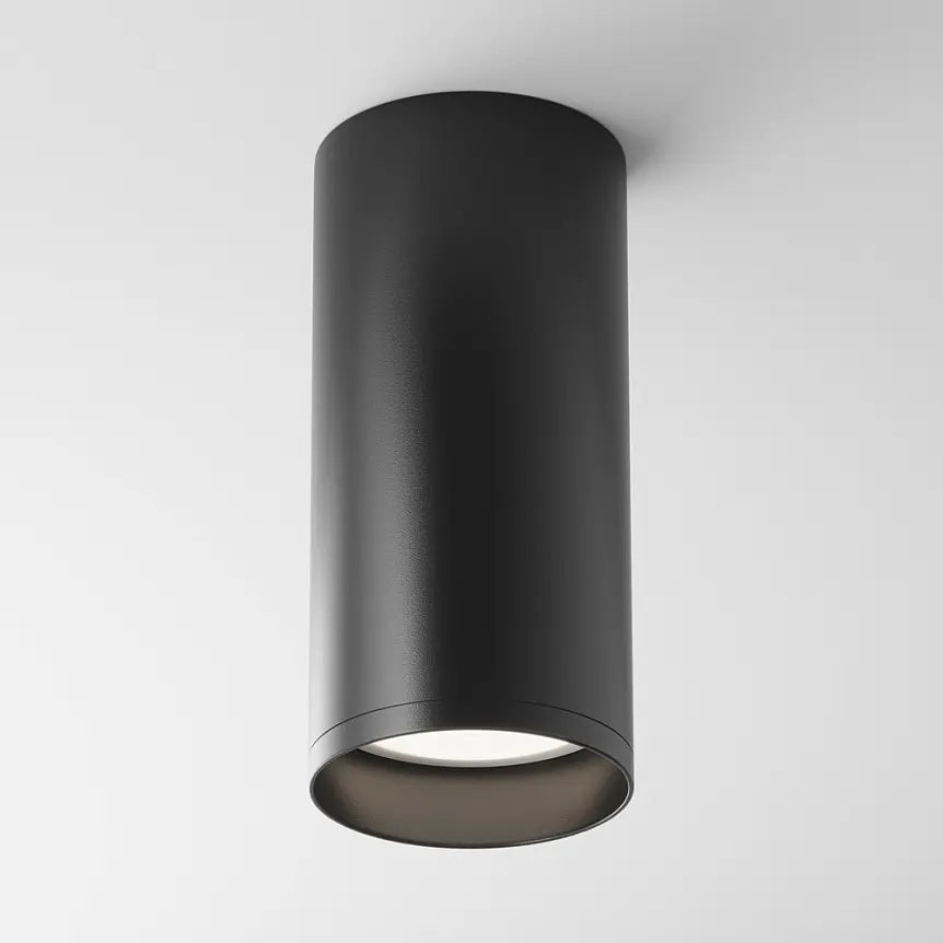 Deckenleuchte – Schwarzes Aluminium, 1× GU10 Fassung, 10 W Leistung, 13 cm Höhe - Focus | Maytoni