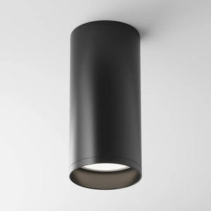 Deckenleuchte – Schwarzes Aluminium, 1× GU10 Fassung, 10 W Leistung, 13 cm Höhe - Focus | Maytoni
