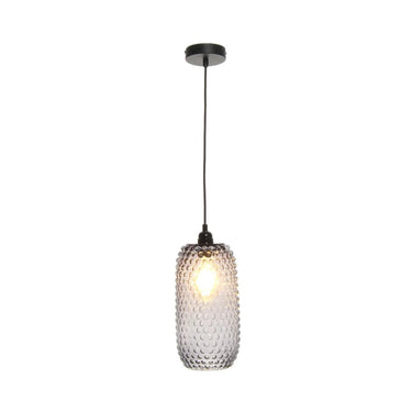 Hängelampe Glas - Schirm Retro - Struktur E27 - Fassung – Irina 125 | Kayoom - Esszett Luxury | Stilvolles Wohnen mit Charakter